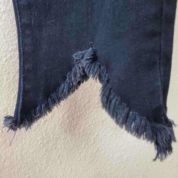 Frame Le High Skinny Womens Jeans. Raw hem. Black. Size 29 - Picture 5 of 6